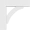 Ekena Millwork Standard Thorton Architectural Grade PVC Bracket with Block Ends, 5"W x 24"D x 24"H BKTP05X24X24THR05 - alternate 4